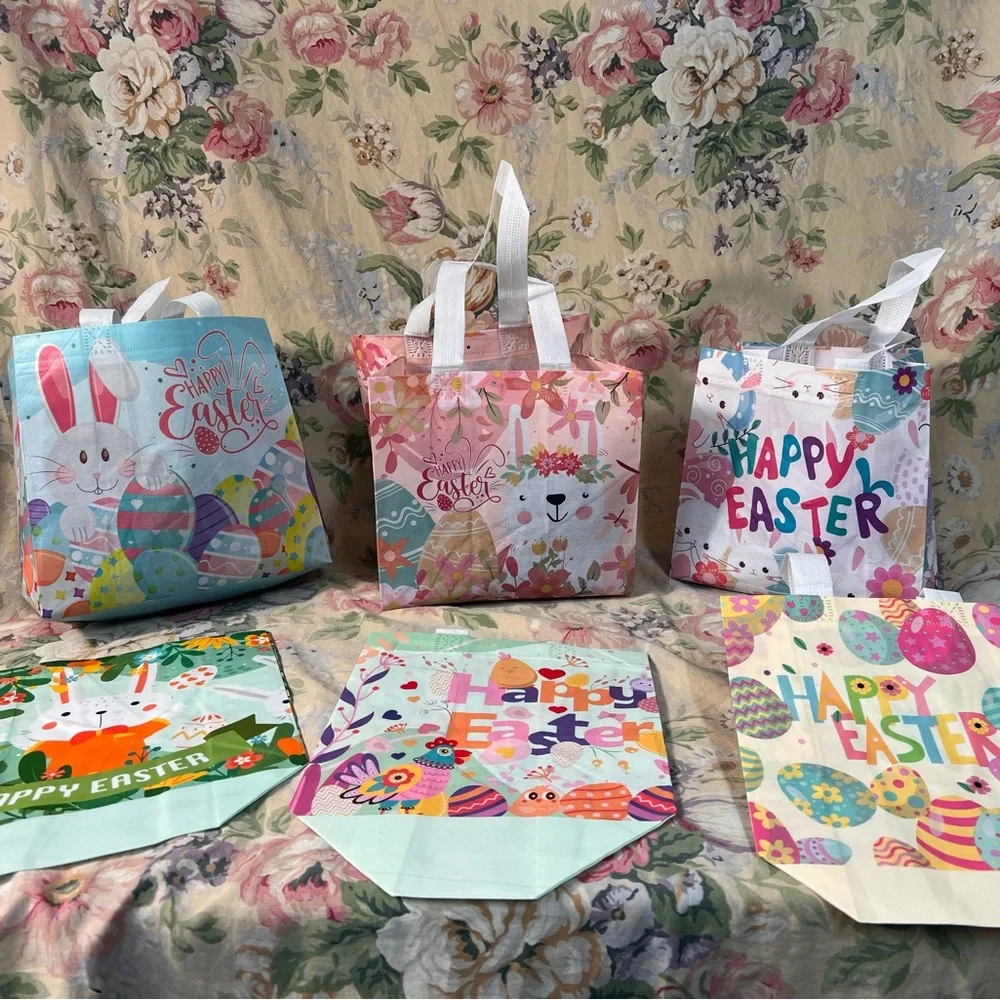 Easter bags 6 reusable
